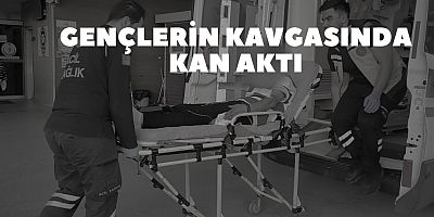 Gençlerin kavgasında kan aktı