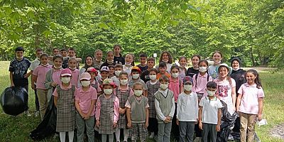 Gündüzlü Mahallesi öğrencilerinden örnek davranış: çevre temizliği etkinliği