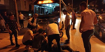 Halk otobüsünün çarptığı engelli aracı sürücüsü ağır yaralandı