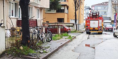 Hamidiye Mahallesi'nde Kombi Kaynaklı Yangın