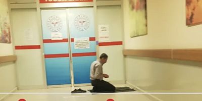 Hastane’de Mescidi Giden kapıyı kapadılar  Hasta yakınları isyan Etti