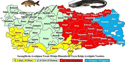 İç sularda balık avı yasağı başladı