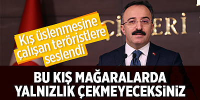 İçişleri Sözcüsü Çataklı: Teröristler bu kış mağaralarda yalnızlık çekmeyecek