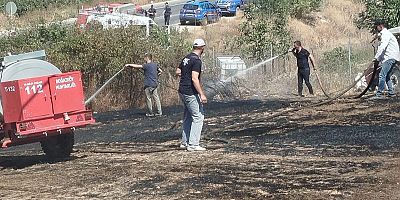 İnegöl Boğazköy’de Anız Yangını Ormana Sıçradı