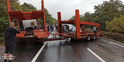 İnegöl Bursa yolu trafiğe kapandı