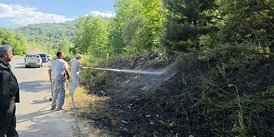 İnegöl Çitli Mahallesi’nde Çalılık Alanda Yangın