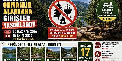 İnegöl’de 17 Mesire Alanı Yasak Kapsamı Dışında