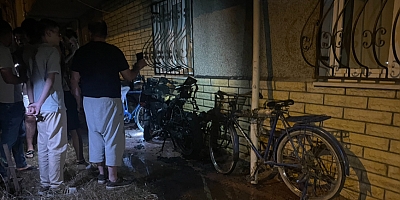 İnegöl'de alev alan motosiklet küle döndü 