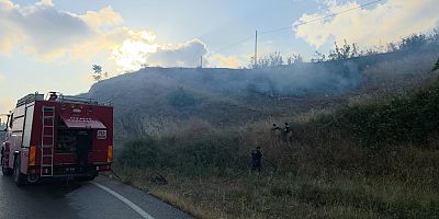 İnegöl’de Anız Yangını Buğday Tarlasını Küle Çevirdi