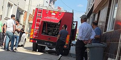 İnegöl’de Apartman Balkonunda Yangın Paniği