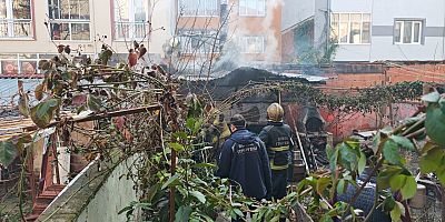 İnegöl’de Barakada Yangını