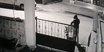 İnegöl’de bebek arabasının çalınma anı kameralara yansıdı