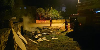 İnegöl’de Boş Arazide Yangın Paniği