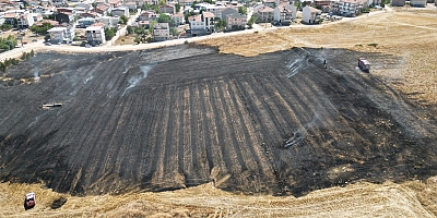 İnegöl’de Buğday Tarlasında Yangın