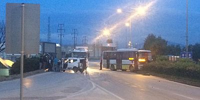 İnegöl'de büyük kaza 