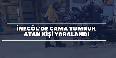 İnegöl’de Cama Yumruk Atan Kişi Yaralandı