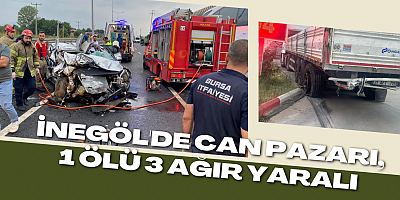 İnegöl'de can pazarı, 1 ölü 3 ağır yaralı 
