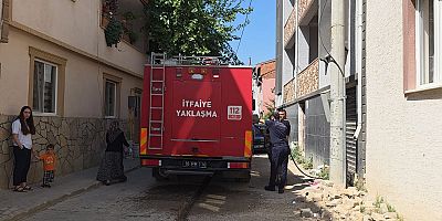 İnegöl’de Çatı Katında Yangın Paniği