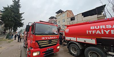 İnegöl’de Çatı Katında Yangın