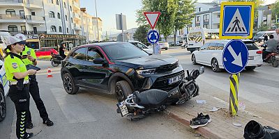 İnegöl’de Cip ile Motosiklet Çarpıştı: 2 Yaralı
