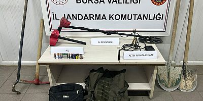 İnegöl’de defineci operasyonu