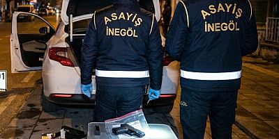 İnegöl’de denetimde ruhsatsız silah ele geçirildi 