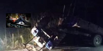 İnegöl'de devrilen traktörün altında kalan sürücü yaralandı