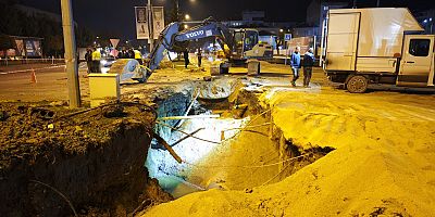 İNEGÖL’DE DOĞALGAZ BORUSU PATLADI