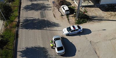 İnegöl’de drone ile trafik denetimi yapıldı