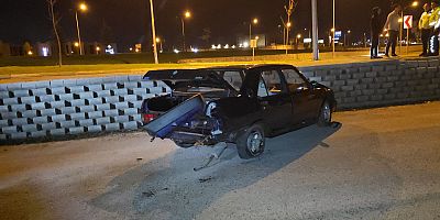 İnegöl’de “Dur” İhtarına Uymayan Sürücü Kaza Yaptı