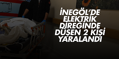 İnegöl’de Elektrik Direğinden Düşen 2 Kişi Yaralandı
