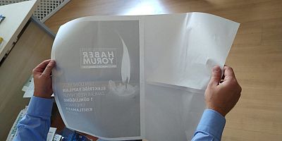 İNEGÖL'DE ELEKTRİK ZAMMINA TEPKİ OLARAK GAZETE 