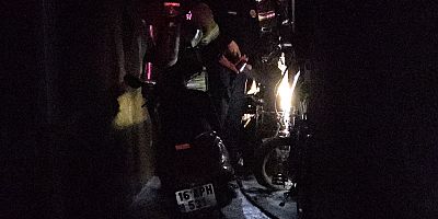 İnegöl’de Elektrikli Bisiklet Yangını Korkuttu