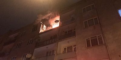 İnegöl'de ev yangını