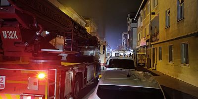 İnegöl’de evlerinde çıkan yangında anne ile 4 çocuğu dumandan etkilendi