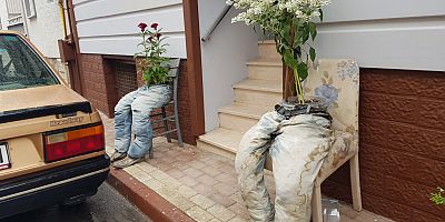 İnegöl'de 'fantastik' saksılar 