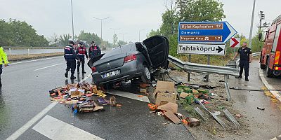 İnegöl’de feci kaza… 1’i ağır 2 yaralı