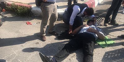 İnegöl’de feci kaza güvenlik kameralarına yansıdı