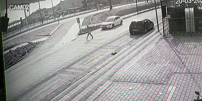 İnegöl’de feci kaza, ölümden döndü