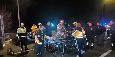 İnegöl’de Feci Kaza: Sürücü Ağır Yaralı