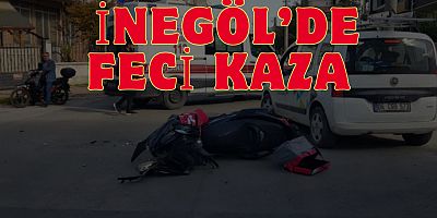 İnegöl’de Feci kaza 