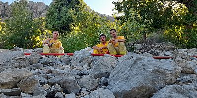 İnegöl’de giderek yangına müdahale eden kahramanlar