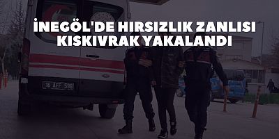 İnegöl'de hırsızlık zanlısı kıskıvrak yakalandı