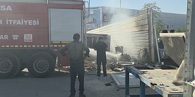 İnegöl’de Hurdacıda Yangın Paniği