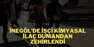 İNEGÖL'DE İŞÇİ KİMYASAL İLAÇ DUMANDAN ZEHİRLENDİ