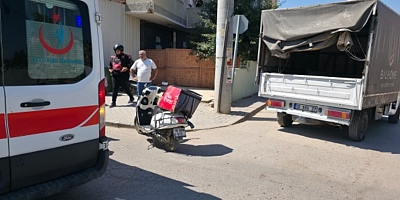 İnegöl’de Kamyonet ile Motosiklet Çarpıştı: 1 Yaralı