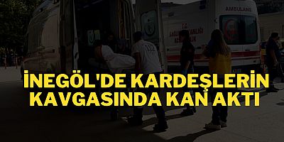 İnegöl'de kardeşlerin kavgasında kan aktı 