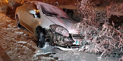 İnegöl’de karlı yolda zincirleme kaza: 7 yaralı