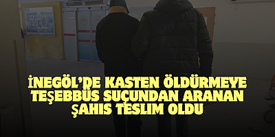 İnegöl’de Kasten Öldürmeye Teşebbüs Suçundan Aranan Şahıs Teslim Oldu