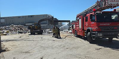 İnegöl’de Katı Atık Deposunda Yangın Paniği